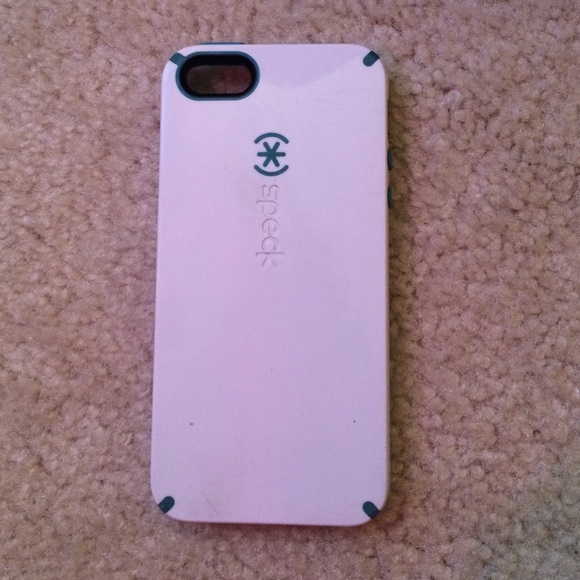 White and blue SPECK case
