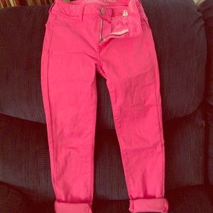 Pink Jegging Crops