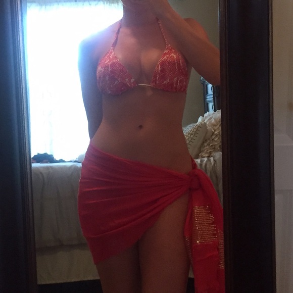 Bebe bikini and sarong