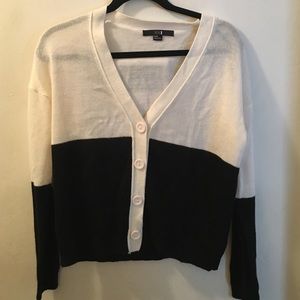 Black and white cardigan