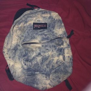 Jansport Tie Dye/Acid Wash Denim Backpack