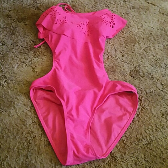 Pink bathing suit