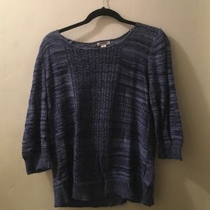 Dark blue and light blue sweater