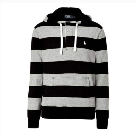 Polo Ralph Lauren gray and black hoodie