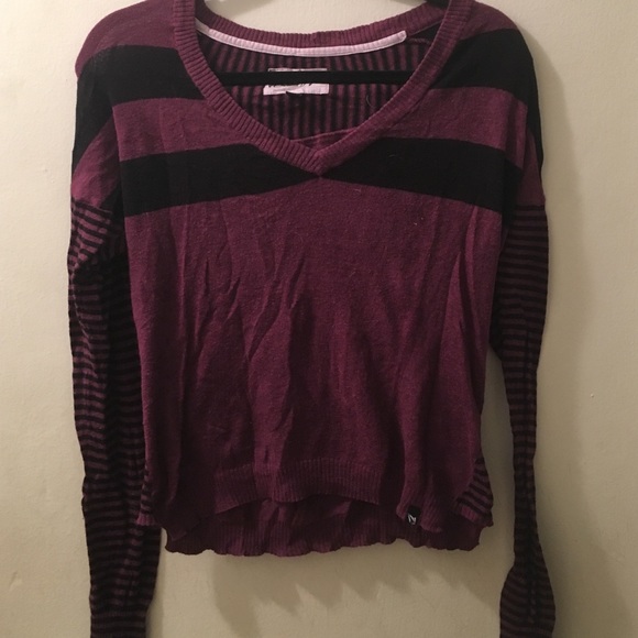 Purple and black sweater