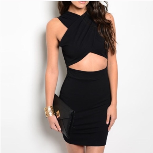 Black party dress for customer