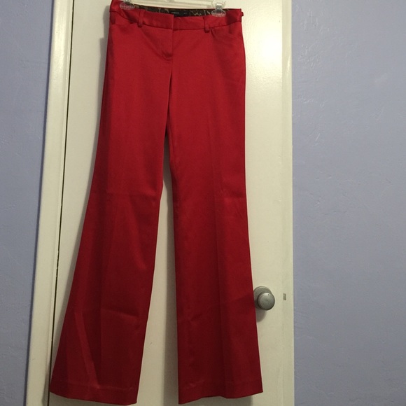 Express- Editor Red Satin Pant