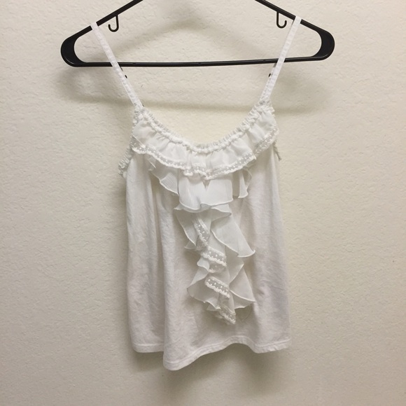 Hollister ruffle tank