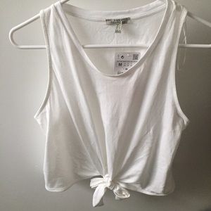 Cropped white tank