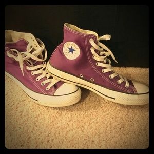 Converse All Star High Tops Purple