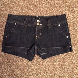 GUESS DARK DENIM JEAN SHORTS