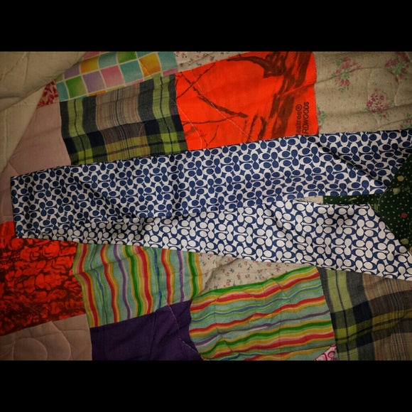 Dark Blue Coach pony scarf