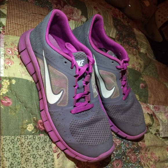 Nike Free Run 3 pink and gray