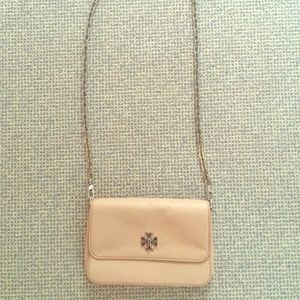 Blush/ nude Tory burch cross body purse