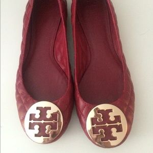 Red Tory Burch Flats *NEVER WORN* size 9