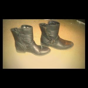 Kohls black biker boots