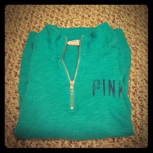 Victoria secret pink half zip sweater