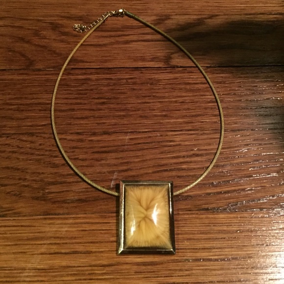 H&M pendant on a cord necklace