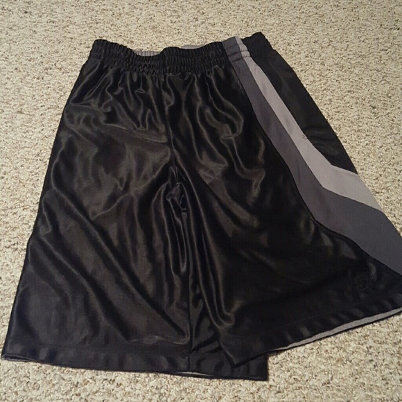 Men's Grey & Black Reversible Basketball Shorts
