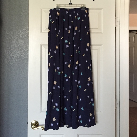 Floral maxi skirt