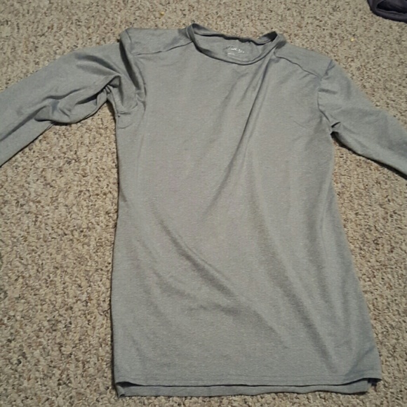 Men's Grey Long Sleeve Dri-fit Shirt