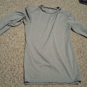 Men's Grey Long Sleeve Dri-fit Shirt