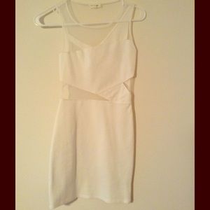 Urban Outfitters white mesh bodycon dress Sz Small