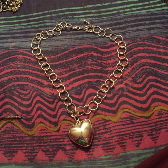 Silver heart necklace