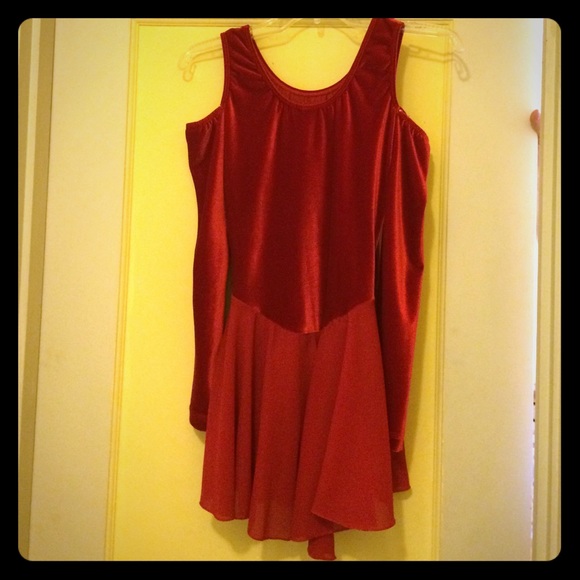 Red Child's Ice Skating Dress