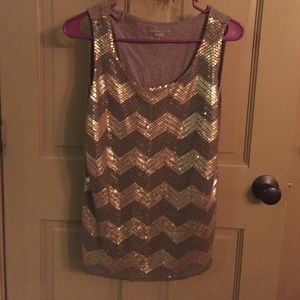 Gold chevron tank