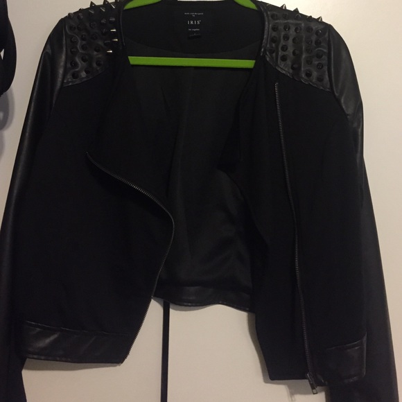 Faux leather jacket