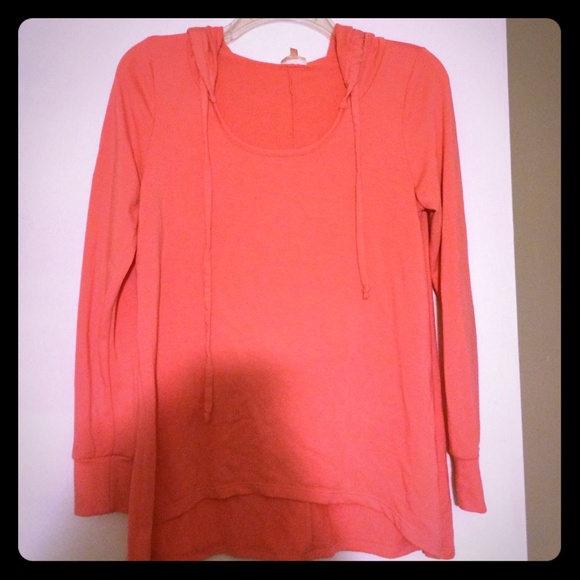 Peach Hooded Sweatshirt