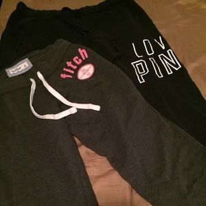 VS and Abercrombie sweats!