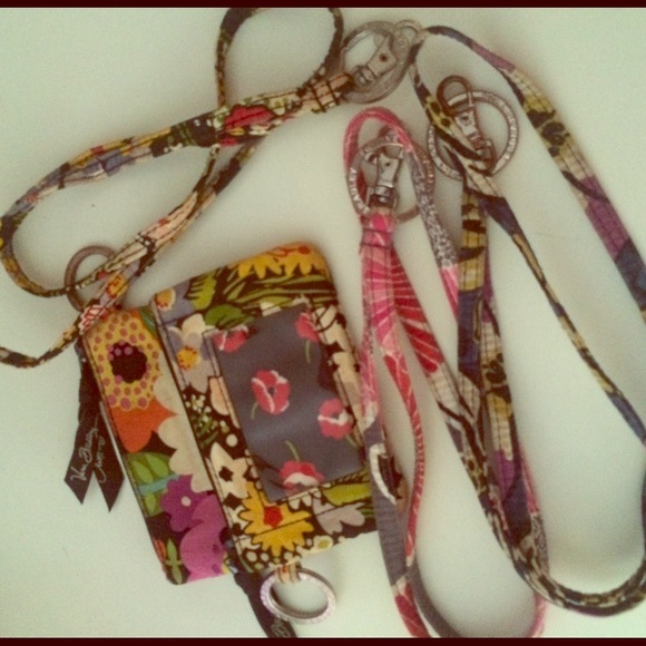VERA BRADLEY BUNDLER OF LANDYARDS AND WALLETS