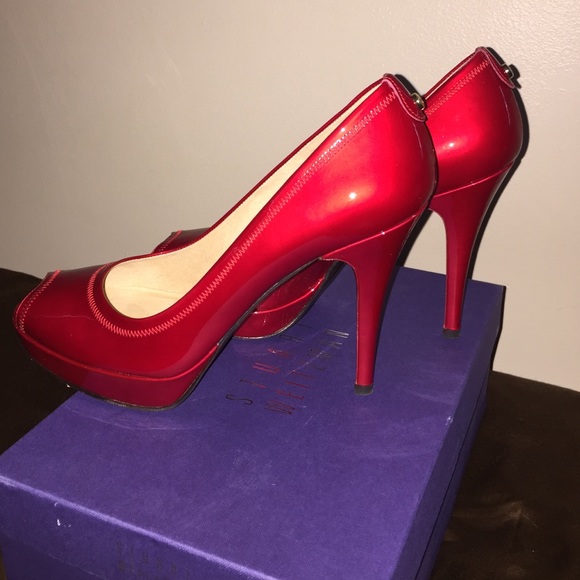 Stuart Weitzman Red Heels in good condition