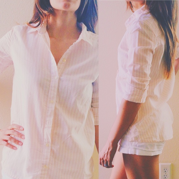 Zara Pink Striped Shirt - Picture 4 of 4