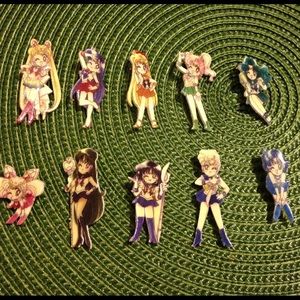 Sailor Moon Sailor Scout Pins Brooch 90s