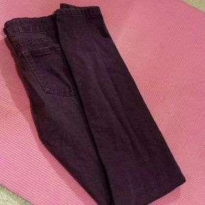 Purple Skinny Khaki Jeans