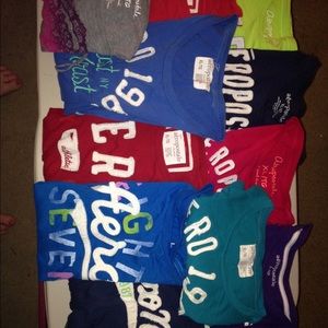 12 Aeropostale t shirts size XL