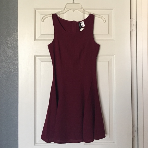 Wine colored dress