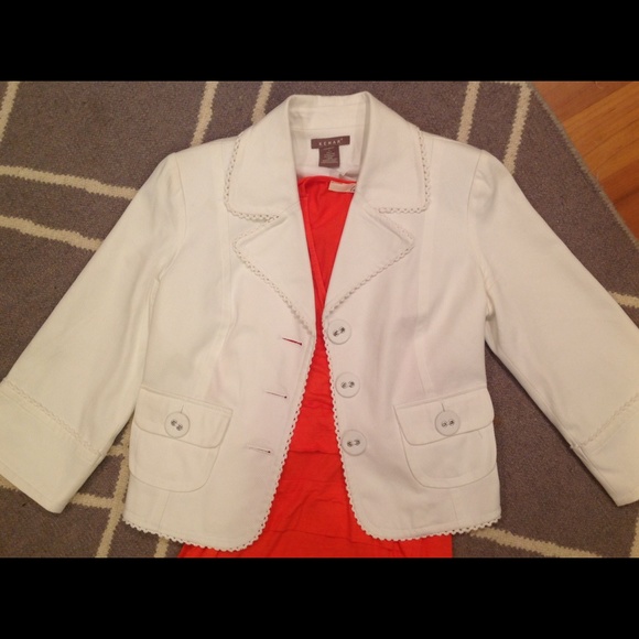 KENAR WHITE JACKET/BLAZER SIZE 4