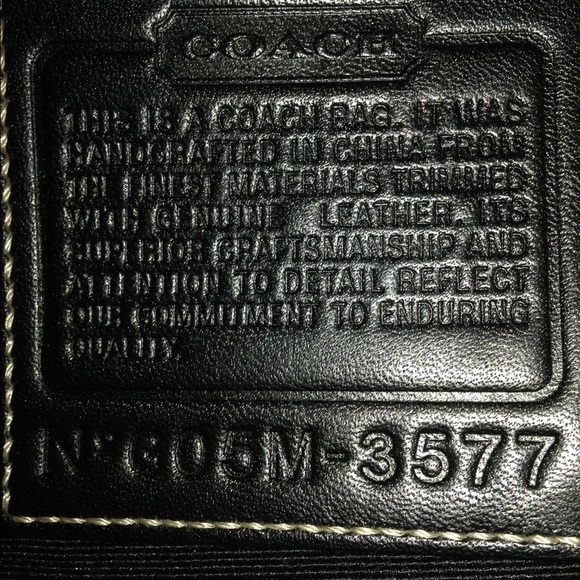 Stylish Black Coach Purse - Picture 3 of 3