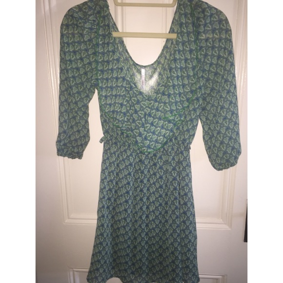 Green and blue KANVAS dress