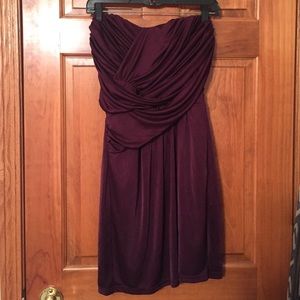 Express brand Plum strapless dress
