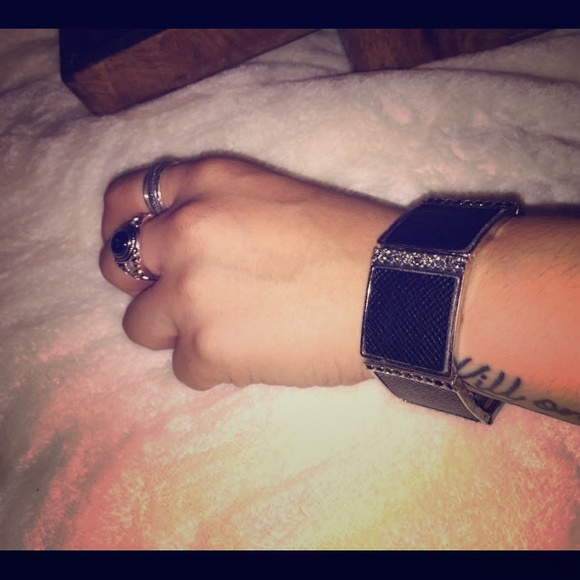 Black square bracelet