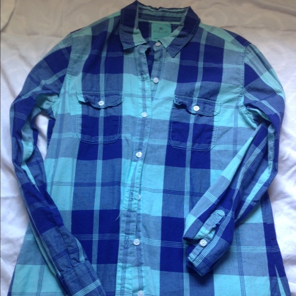 Plaid button down