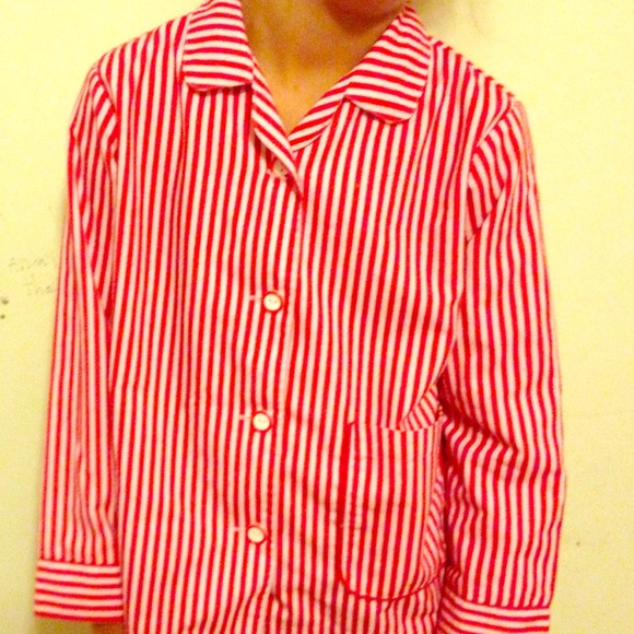 striped pj shirt