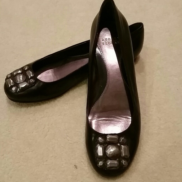 *Bundle*Audrey Brooke Black Leather Flats - Picture 3 of 3