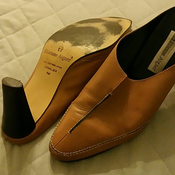 Etienne Aigner Shoes Etienne Aigner Mules 8 Wide Poshmark