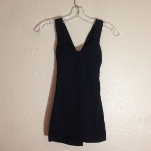 Black crossback lulu lemon workout top